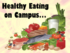Healthy Eating on Campus…