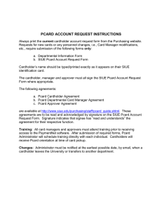 PCARD ACCOUNT REQUEST INSTRUCTIONS