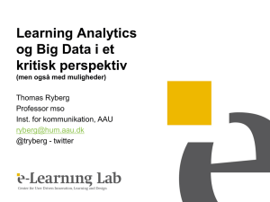 2015 1 Opl g for ITLEAR Big Data og Learning Analytics