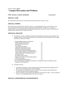 CRW Advisory Council Constitution (revised 8/26/2010)