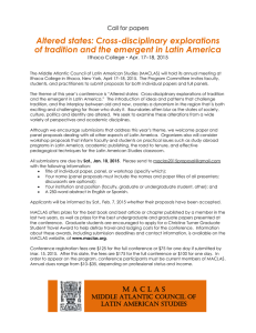 Download MACLAS Call for Papers