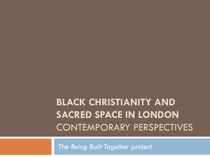 Black Christianity and Sacred Space in London Contemporary Perspectives (edited)