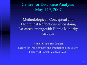 Center for Diskurs Analyse  AK-J
