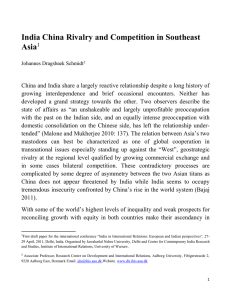 India China Rivalry and Competition in Southeast Asia pres in Delhi.vbn version