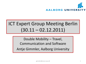 ICT Expert Group Meeting Berlin Gimmler