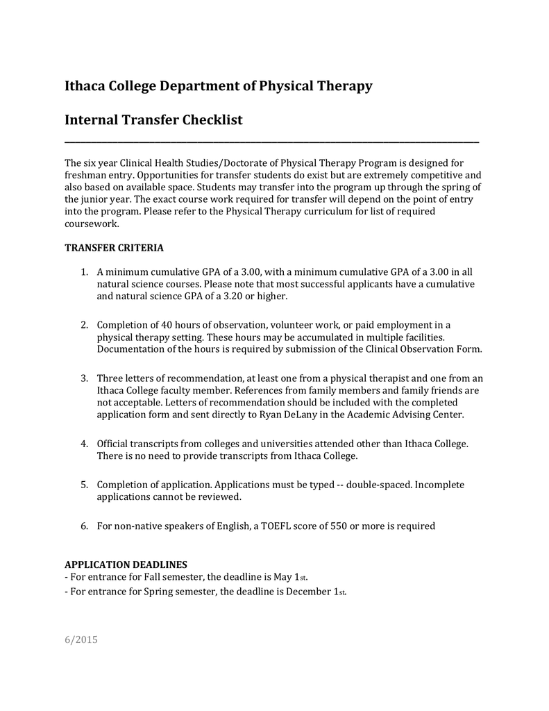 Sample Recommendation Letter For Physical Therapist Classles Democracy