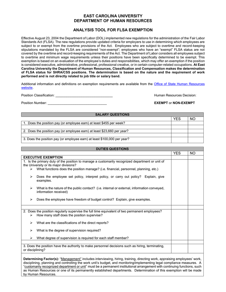 FLSA Tool