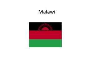 Malawi - MDG Goals 1, 2 6