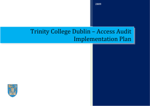 Trinity College Dublin-ImplementationPlan-Draft.doc