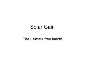 Solar Gain.ppt