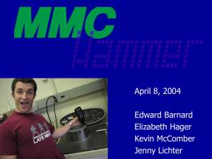April 8, 2004 Edward Barnard Elizabeth Hager Kevin McComber