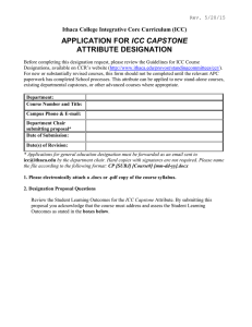 Download ICC Capstone Designation Form