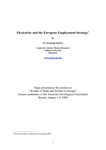 PKM Flexicurity and the European Employment Strategy 200708