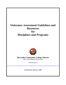 Assessment Guidelines and Resources