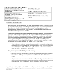 Student Grievance Procedures - E-55