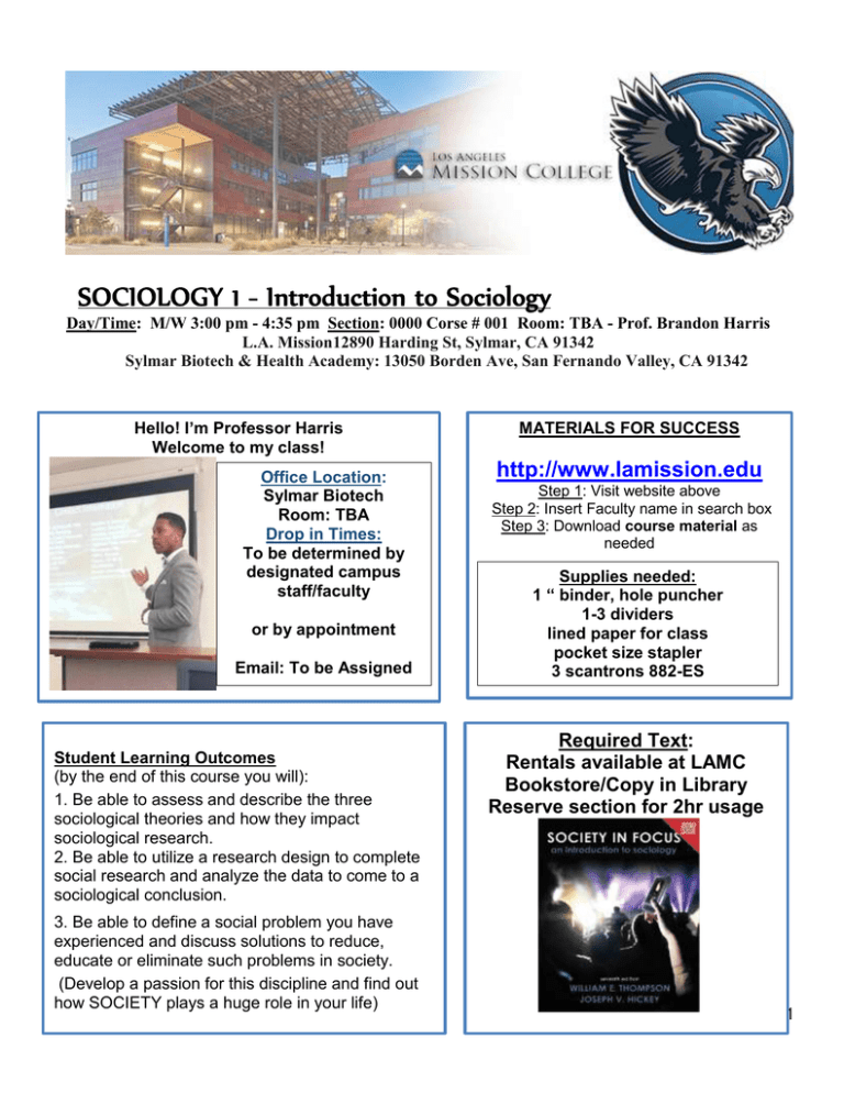 Soc 1 Bh In Person S16 300pm Syllabus Revised Docx