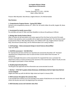 Agenda Tuesday, December 16, 12:30 – 2:00 PM Mike’s Office CMS 224