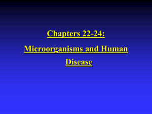 Chapter 22-24: Microbial Diseases (Part II-Power Point Version)
