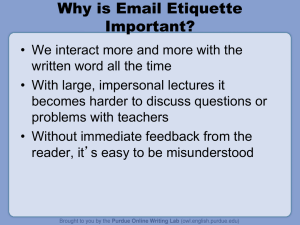 Email Etiquette for Students.ppt