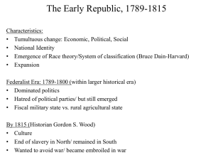 Fall 2015. The Early Republic, 1789-1815(1)(1).ppt