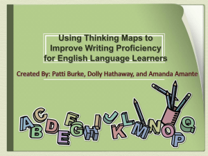 Using Thinking Maps to Improve Writing Proficiency for English Language Learners (Powerpoint)