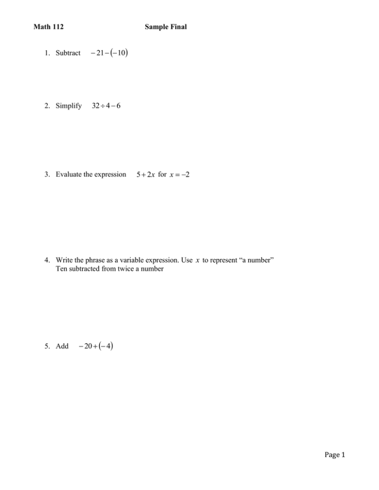 Math 112 sample final fall 2015 docx
