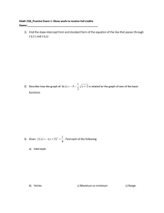 Math 238_Practice Exam 1: Show work to receive full credits Name:________________________________________________