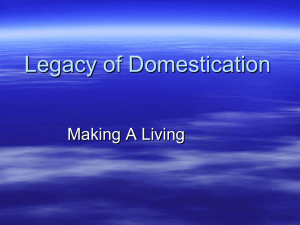 Legacy of DomesticationPPT.ppt