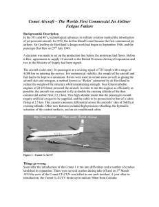 Comet Aircraft - Fatigue Failure report.doc