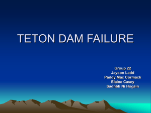 TETON DAM FAILURE PPP.ppt