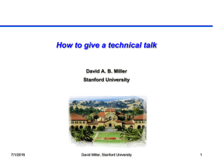 Giving a tech talk