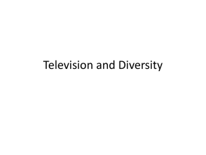 Television and Diversity, They Say I Say Ch.2