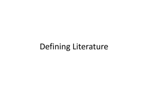 Defining Literature