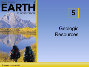 5. Geologic Resources - Minerals and Energy