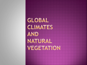 18. Global Climates and Natural Vegetation