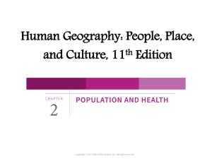 3. Population Fundamentals + Geography of Health and Food Safety