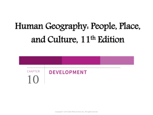 10. Economic and Human Development