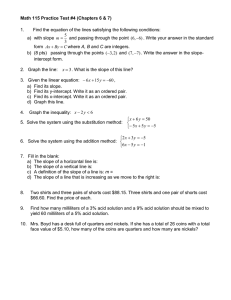 Practice Exam for Chp 6 7