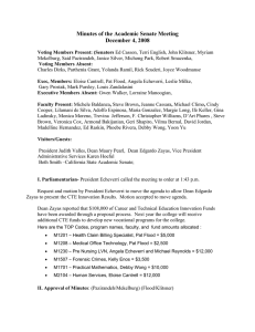Minutes of the Academic Senate Meeting December 4, 2008