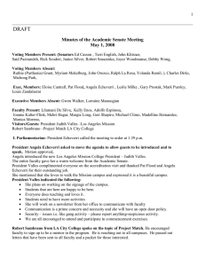 DRAFT Minutes of the Academic Senate Meeting May 1, 2008