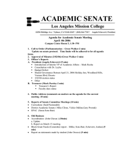 Agenda for Academic Senate Meeting April -06-2006