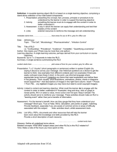 Notes accompanying specification template