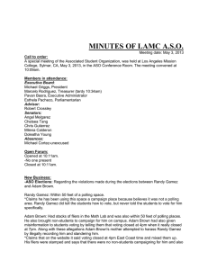 ASO minutes Special meeting 5-3-2013