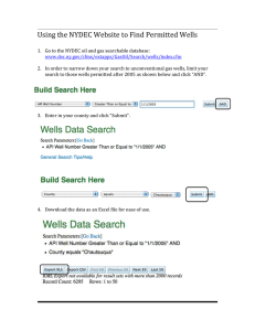 Using the NYDEC Website to Find Permitted Wells