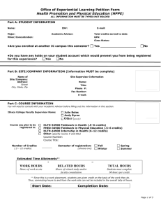 Download HPPE Fieldwork/Internship Petition Form