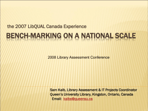 Bench-marking on a national scale.ppt