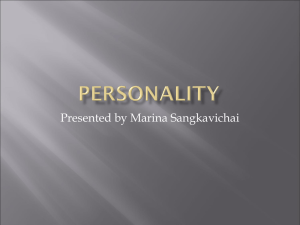 Personality Theory and Assessment Chapter 13.ppt