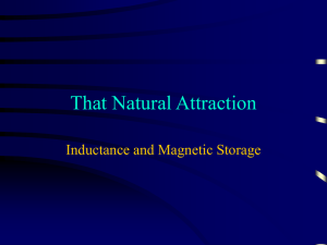 That Natural Attraction Inductance and Magnetic Storage