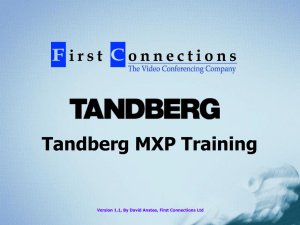 Tandberg Training Guide