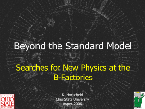 Beyond the Standard Model (ppt format)